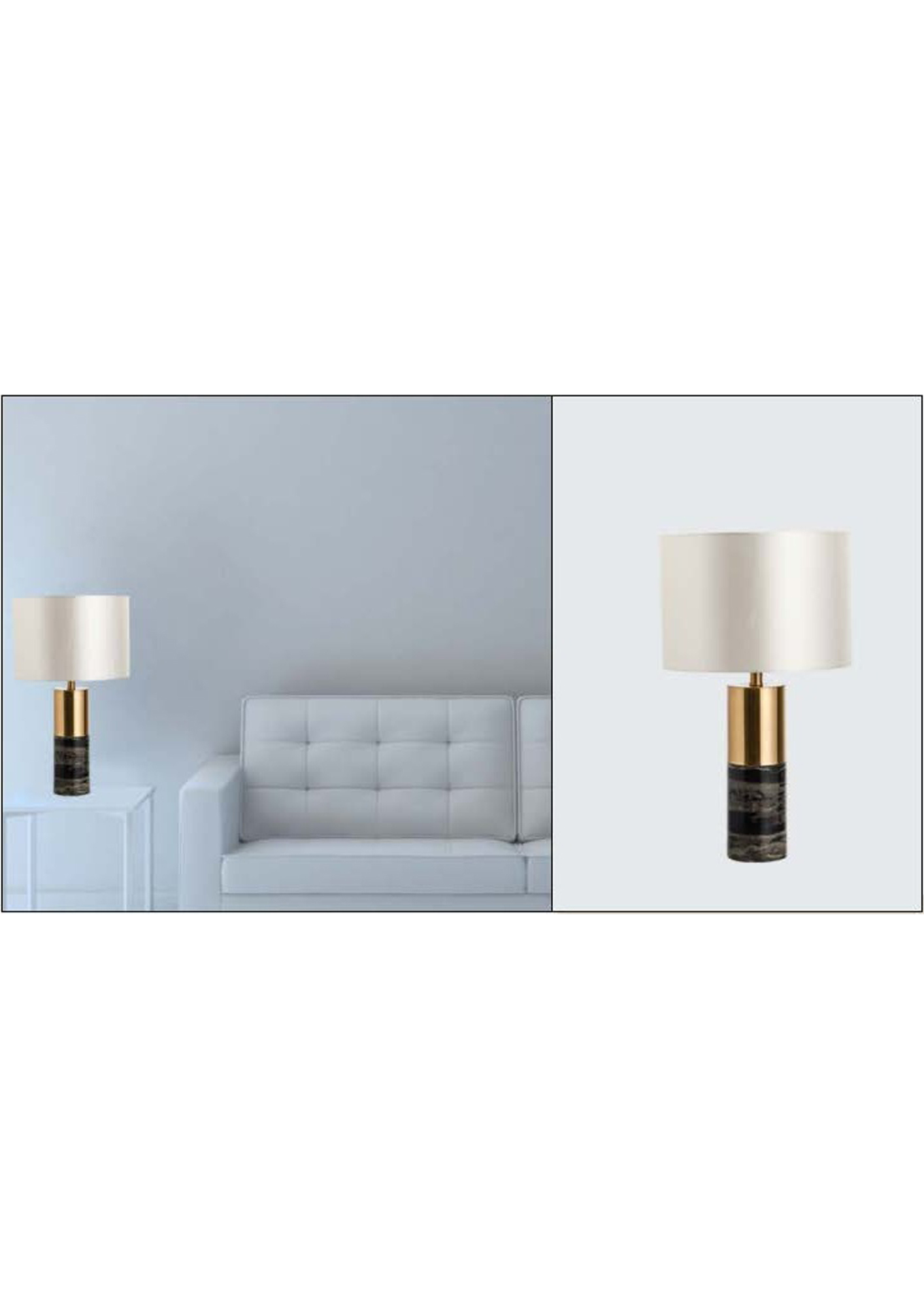 Beyond Lights - Marble Table Lamp- GL